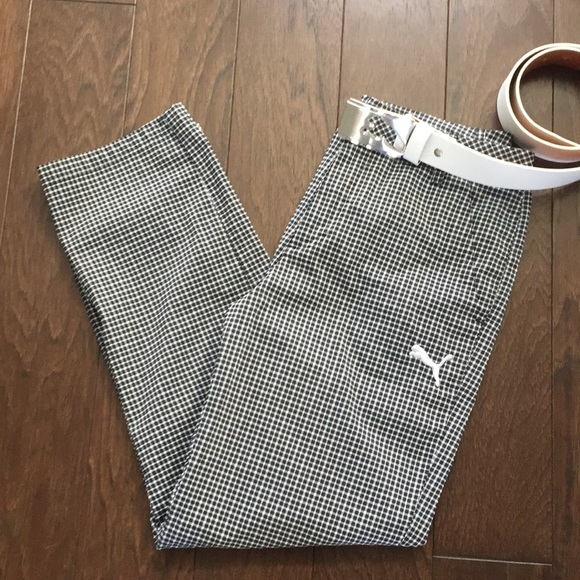 Puma Other - Men’s Puma golf pants 32x34 black white checked